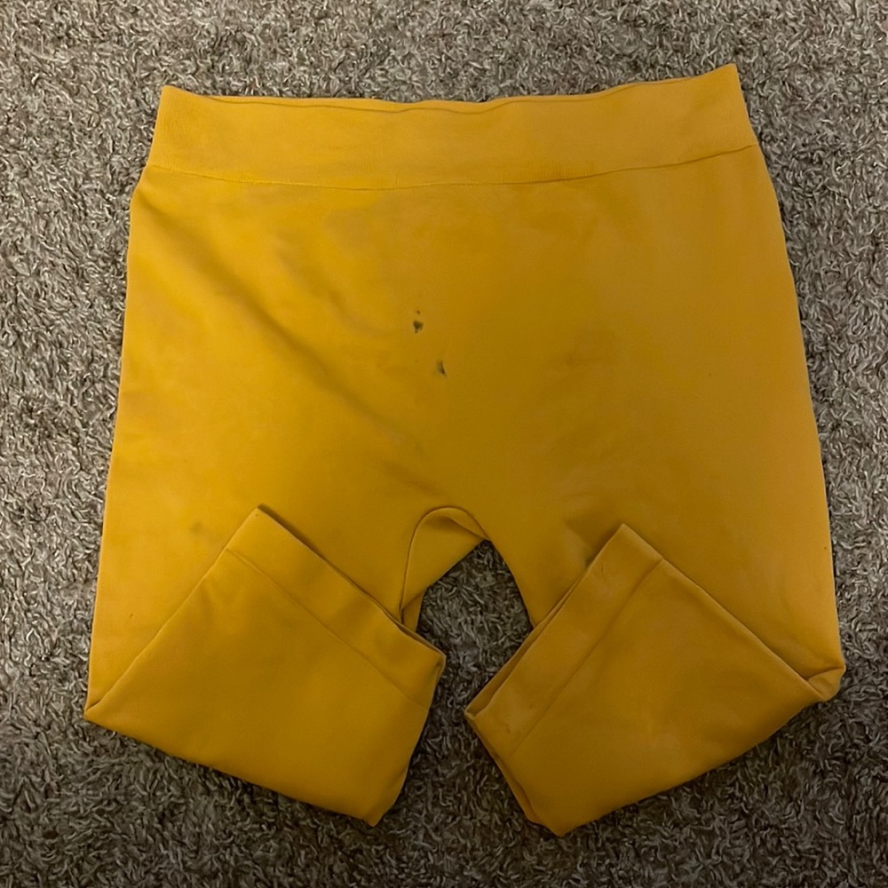 Mustard Yellow biker shorts